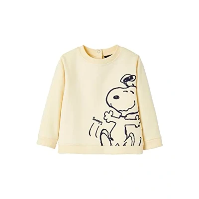 Abbildung von Vertbaudet Jungen Baby Sweatshirt Peanuts Snoopy beige 92/98