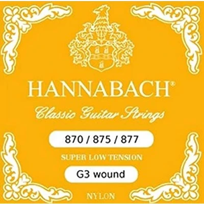Abbildung von Hannabach Klassikgitarrensaiten Exclusive Serie Medium Tension 3er Bass Satz EXCL7MT