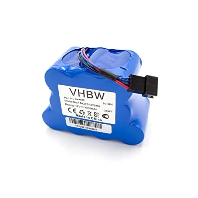 Abbildung von vhbw Akku Ersatz für Ecovacs CEN82 Home Cleaner Heimroboter (3000mAh, 12V, NiMH, Blau)
