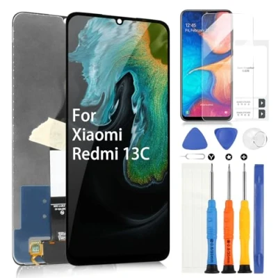 Abbildung von für Xiaomi Redmi 13C 4G LCD Display Bildschirm Ersatz Digitalisierer Touchscreen 23100RN82L 23106RN0DA 23108RN04Y 2311DRN14I Pannello Montage mit Werkzeugen