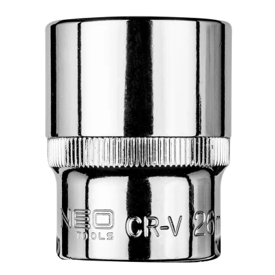 Abbildung von NEO TOOLS 08 425 Steckschlüsseleinsatz 1/2 25 mm Chrom Vanadium Stahl Sechskant