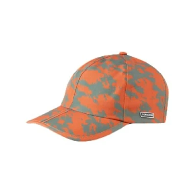 Abbildung von SealSkinz Unisex Salle Schirmmütze Wasserdicht Faltbar Baseballkappe, Orange Print, One Size
