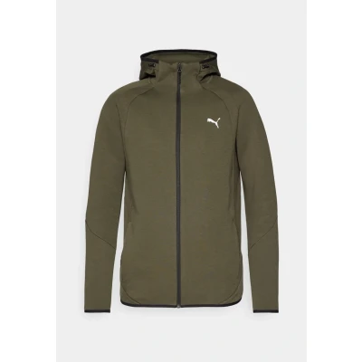 Abbildung von Puma Evostripe Hoodie für Herren Mit Plain Dark Olive Größe: XL