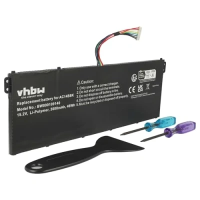 Abbildung von vhbw Akku kompatibel mit Acer Aspire E5 731, 731G, 771, 771G, ES1 111, 111M Notebook (3000 mAh, 15,2 V, Li Polymer)