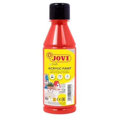 Abbildung von Jovi Acrylfarbe Jovidecor zinnoberrot 250ml Flasche