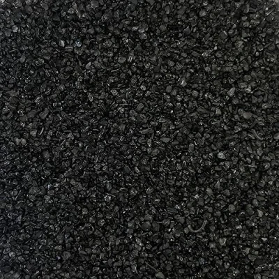 Abbildung von Eurosand GLASNUGGETS 2 4mm. Dekoglas. Kleine Glassteine, Glasgranulat. 1 kg. SCHWARZ 94