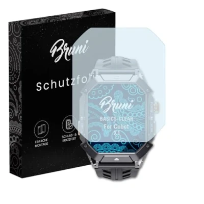 Abbildung von Bruni Schutzfolie kompatibel mit Cubot X1 Folie, glasklare Displayschutzfolie (2X)