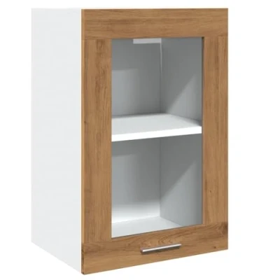 Abbildung von vidaXL Hängeschrank Glas Artisan Eiche 40x31x60 cm Holzwerkstoff