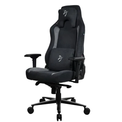 Abbildung von Arozzi Vernazza Superweicher Stoff Gaming Stuhl Schwarz
