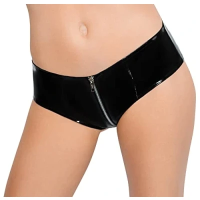 Abbildung von Slip aus Lack mit Reißverschluss