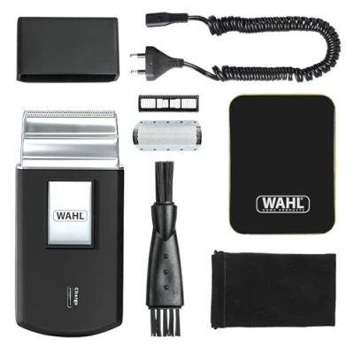 Abbildung von WAHL GmbH Elektrorasierer Reise Rasierer mit Reiseetui 03615 1016, Bürste, Aufsätze: 1,