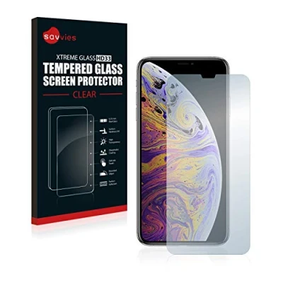 Abbildung von Savvies Panzer Schutz Glas für Apple iPhone Xs Max / 11 Pro 9H Hartglas, Anti Fingerprint, Displayschutz