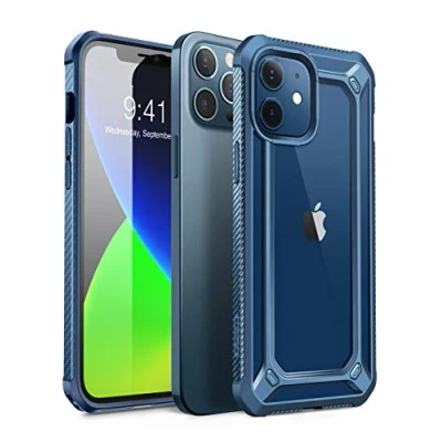 Abbildung von SUPCASE Unicorn Beetle EXO Series Hülle für iPhone 12 / Pro (2020 Release) 6,1 Zoll, Premium Hybrid Schutzhülle Klar Bumper Case (Aqua)