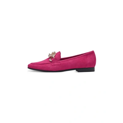 Abbildung von Marco Tozzi Slipper, Damen, Größe: 39, Pink Veloursleder