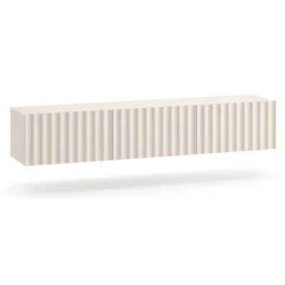 Abbildung von Selsey TV Schrank Lowboard Board Sideboard Fernsehtisch Fernsehschrank 170 cm Mit Gerillten Fronten Soft Close Hängend Hellbeige Derriva
