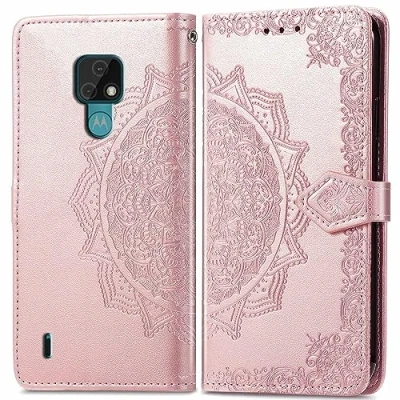 Abbildung von BIIULHCI Hülle für Motorola Moto E7,Klappbar Leder Tasche Case Cover,Handyhülle E7 Kartenfach Standfunktion Schutzhülle Klapphülle Lederhülle