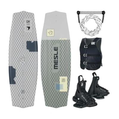 Abbildung von Mesle Wakeboard Komplett Set Liberty STD, Bindung Onset, Leine Combo, Weste Sportsman