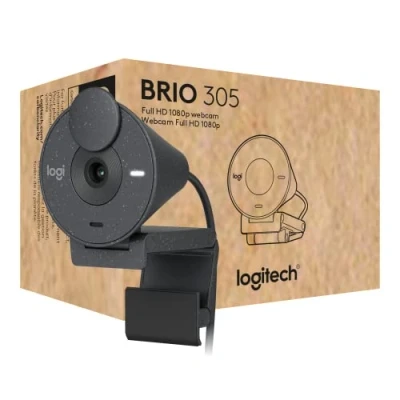 Abbildung von Logitech BRIO 305 Webcam, Grafit Auflösung (bis zu) 1.920 x 1.080p , Geräuschreduzierendes Mikrofon, USB Typ C Anschluss