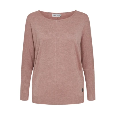 Abbildung von Oxmo Oxherdis Strickpullover, Damen, Größe: Large, Ash rose melange