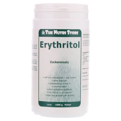 Abbildung von Erythritol Zuckerersatz Pulver 1000 g