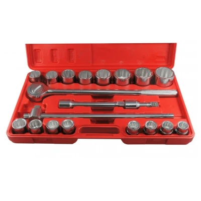 Abbildung von ENERGY NE00300 Steckschlüsseleinsatz Set 21 Zwölfkant 3/4&quot;, 3/4 mit Ratschenfunktion