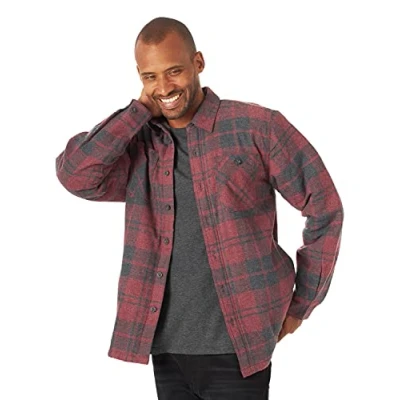Abbildung von Wrangler Authentics Herren Long Sleeve Sherpa Lined Shirt Jacket Hemd, Current Heather, XL