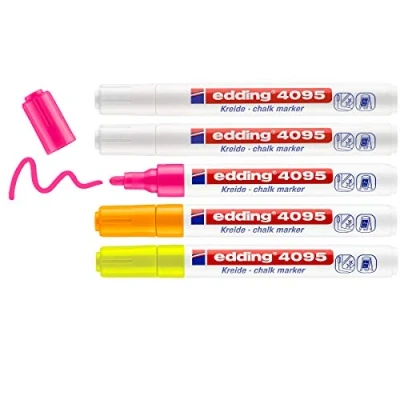 Abbildung von edding 4095 ass. kalk window marker 5ST 2 3 mm / 4 5999