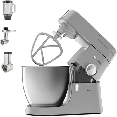 Abbildung von KENWOOD Küchenmaschine &quot;Chef XL KVL4220S&quot;, 6,7 l Schüssel, inkl. Mixaufsatz, Fleischwolf und Trommelraffel