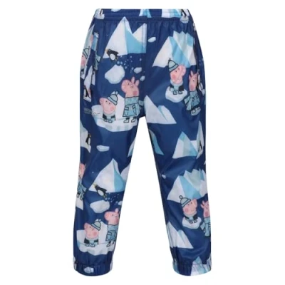 Abbildung von Regatta Jungen Kids&#039; Peppa Pig Waterproof Pack It Overtrousers Überhose, Spceblu/Arct, 3 4 Jahre