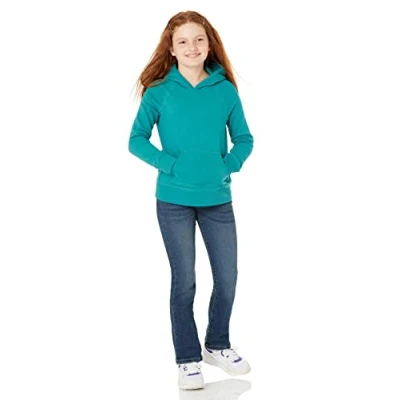 Abbildung von Amazon Essentials Mädchen Sweatshirtpullover mit Kapuze, Grünblau, 4 Jahre