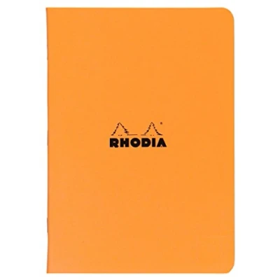Abbildung von 10 x Rhodia Notizheft A4 48 Blatt 80g liniert orange
