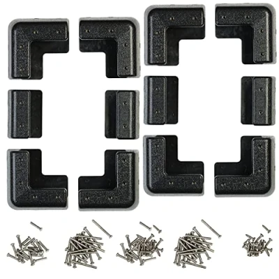 Abbildung von revolt Halterung Solarpanele: 2 Montage Sets für Solarpanels mit 18 40 mm Alu Rahmenstärke,schwarz (Halter Solar, Montageset Solarpanel, Haltrungen Solarplatten)