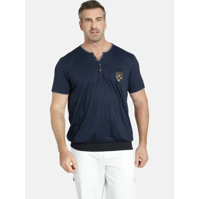 Abbildung von Charles Colby EARL Guinns Tshirt print, Herren, Größe: Large, Dunkelblau melange