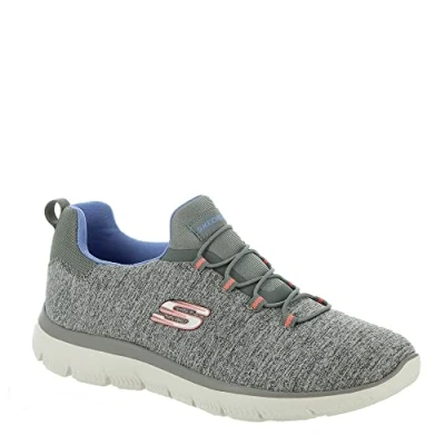 Abbildung von Skechers Damen Summits Quick Getaway Sneaker, Grey Heather Blue, 37.5 EU Weit