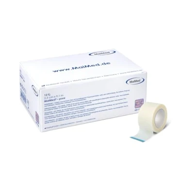 Abbildung von MaiMed Wundpflaster MaiMed® pore Fixierpflaster 2,50 cm x 9,1 m Packung zu 12 Rollen