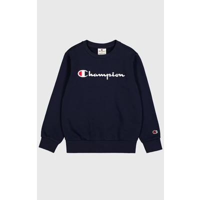 Abbildung von Champion Icons Crewneck Contrast LOGO Unisex Sweatshirt für Kinder, Größe: 162/167, New navy