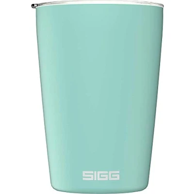 Abbildung von SIGG Neso Cup Glacier Thermobecher (0.3 L), schadstofffreier und isolierter Kaffeebecher, Coffee to go Becher aus 18/8 Edelstahl, mit Keramik Pure Ceram Beschichtung