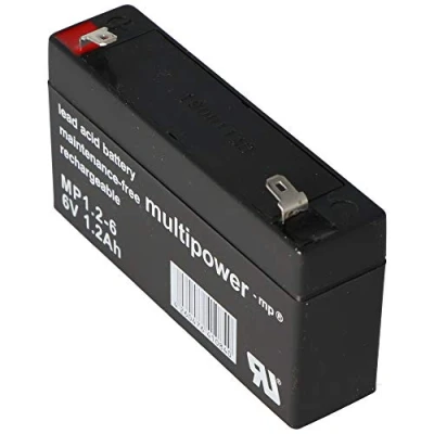 Abbildung von Multipower MP1.2 6 Akku PB Blei, Volt 1200mAh, Anschluss 4,8 1200 mAh (6,0 V)