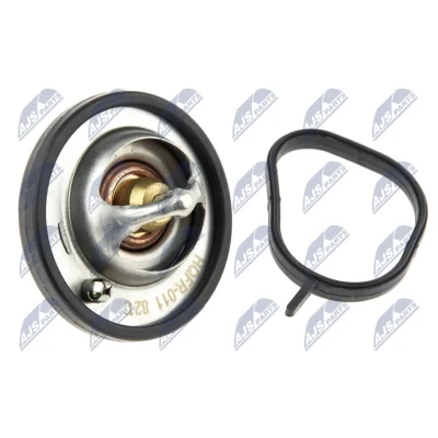 Abbildung von NTY CTM FR 011 Kühlwasserthermostat 82 ohne Gehäuse FORD: FOCUS Mk1 Schrägheck, FIESTA 5, 3 Turnier, VOLVO: V50, S40 II, MAZDA: 2 Hatchback