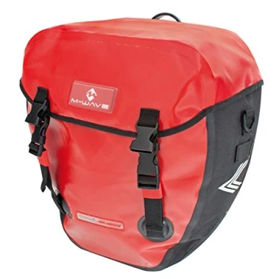 Abbildung von M Wave Gepäckträgertasche Alberta, red, 2 x 20 l