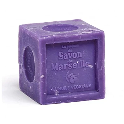 Abbildung von Savon de Marseille Seifenblock Lavendel 72% Pflanzenöl Seife Vegan 300g