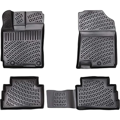 Abbildung von ELMASLINE Auto Fußmatten Gummi (4 St), für TOYOTA RAV4 5 (2018 2024) 5. Generation 3D Gummimatten mit extra hohem Rand mehr Schutz Passend Baujahre:, 2018 2024