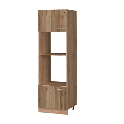 Abbildung von Vicco Mikrowellenschrank R Line, Artisan Eiche/Goldkraft Eiche, 60 cm