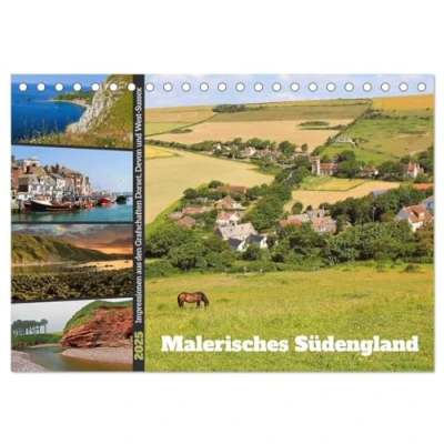 Abbildung von Malerisches Südengland 2025 (Tischkalender DIN A5 quer), CALVENDO Monatskalender