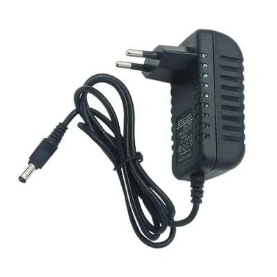 Abbildung von Ladegerät für Kinder Elektroauto: Netzadapter 12V 1A DC, geeignet Elektrofahrzeuge, Elektroauto Ladekabel Kinder, mit EU Stecker, in Schwarz, als Stromadapter