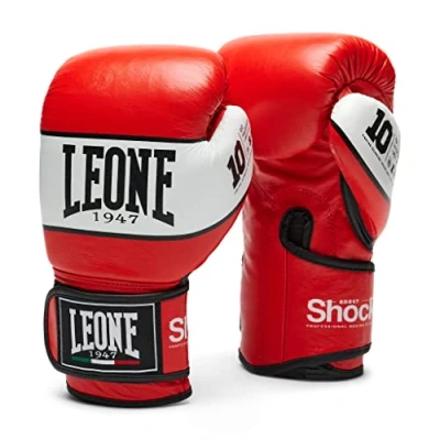 Abbildung von LEONE 1947, Shock Boxhandschuhe, Unisex Erwachsene, Rot, 12 OZ, GN047
