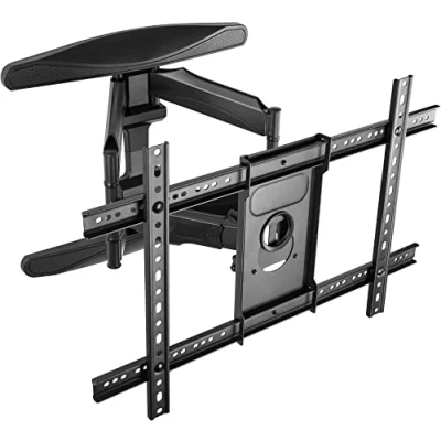 Abbildung von Poppstar Neigbare drehbare Fernseher Halterung ultra stark TV Wandhalterung, (bis 75,00 Zoll, inkl. Montagematerial und Anleitung, für Flach Curved Monitore bis 45,5 kg (VESA max. 600x400)