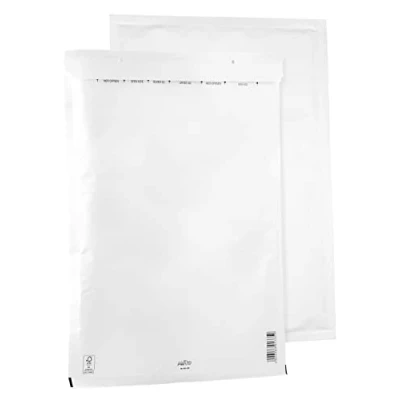 Abbildung von 50 Luftpolsterumschläge Polsterumschlag Versandtaschen Bantex K20 (370 x 480 mm) 20/K, Weiß, mit Selbstklebeverschluss