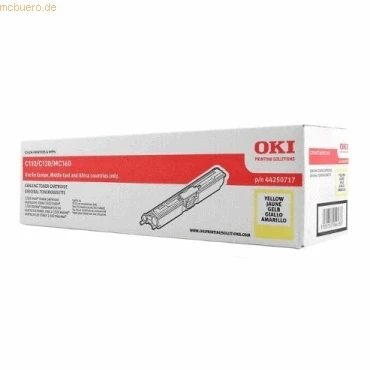Abbildung von Oki Toner Original 44250717 gelb