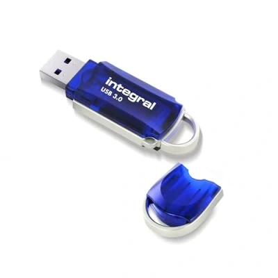 Abbildung von Integral 128GB USB 3.2 Gen 1 Flash Laufwerk Courier Blau, bis zu 120MB/s
